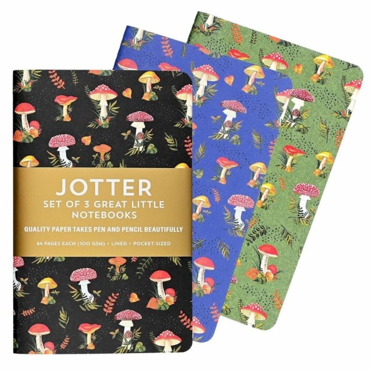 Notatniki Jotter Grzyby 9x14cm (3szt)