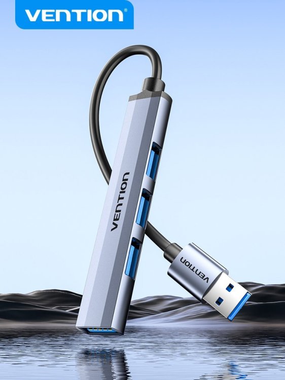 Mini Hub USB 3.0 Vention 4w1  0.15m