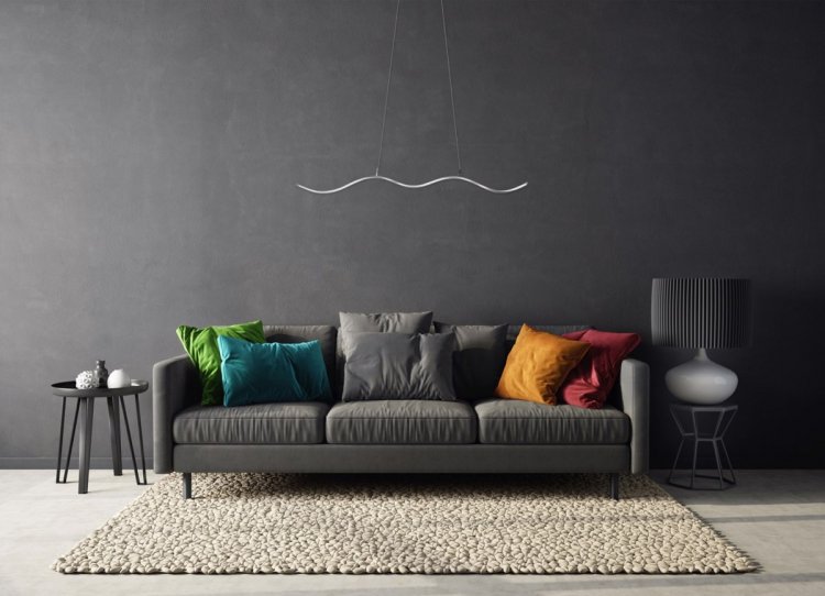 Lampa sufitowa LED Activejet AJE-SARA, srebrna, światło neutralne białe, 1690 lm. (WYPRZEDAŻ)