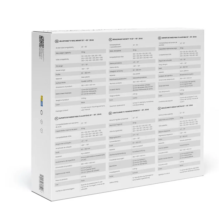 SAVIO REGULOWANY UCHWYT TV UTV-03 23’’– 55’’ 30 KG