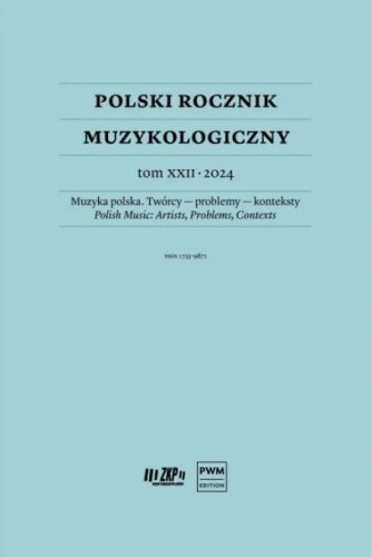 Polski Rocznik Muzykologiczny T.22 2024