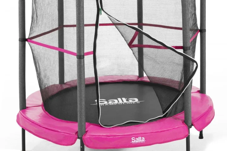 Salta Trampolina dziecięca -140cm  różowa