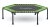 Trampolina Fitness 128cm zielona