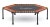 Trampolina Fitness 128cm pomarańczowa