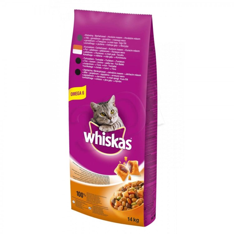 WHISKAS Kurczak 14kg - sucha karma dla kota