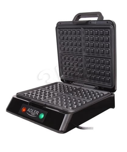 Gofrownica Adler AD 3036 (1500W; kolor srebrny)