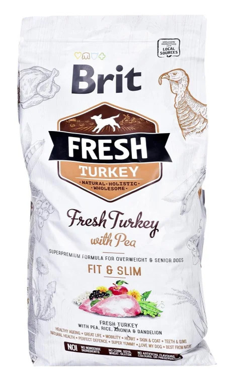 BRIT Fresh Turkey & Pea fit & slim 12kg