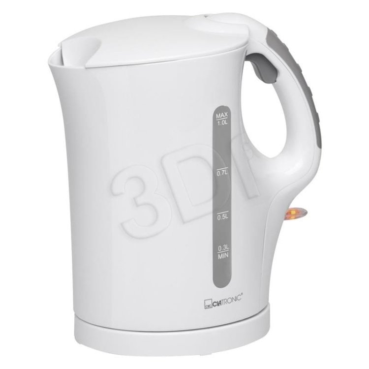 Czajnik elektryczny Clatronic WK 3462 (900W 1l; kolor biały)