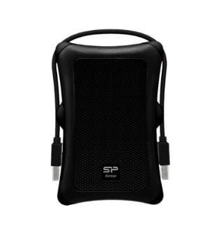 Dysk zewnętrzny Silicon Power Armor A30 1TB 2.5" USB 3.2 5400 obr/min Black (SP010TBPHDA30S3A)