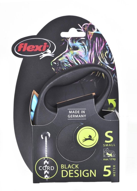 Flexi Smycz Automatyczna Black Design S Taśma 5M