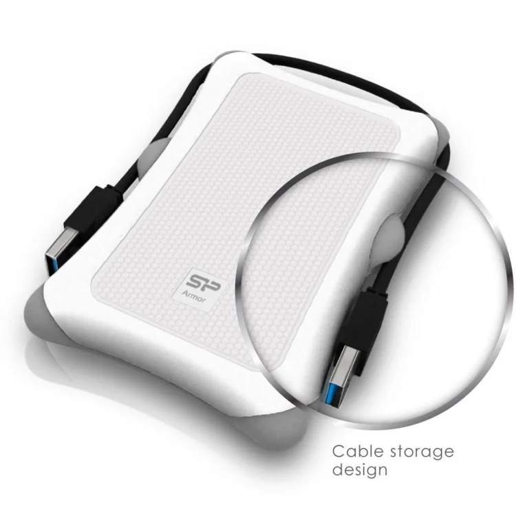 Dysk zewnętrzny Silicon Power Armor A30 1TB 2.5" USB 3.2 5400 obr/min White
