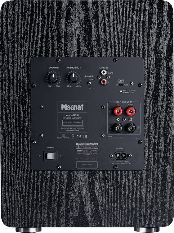 Subwoofer aktywny Magnat Alpha RS8 czarny