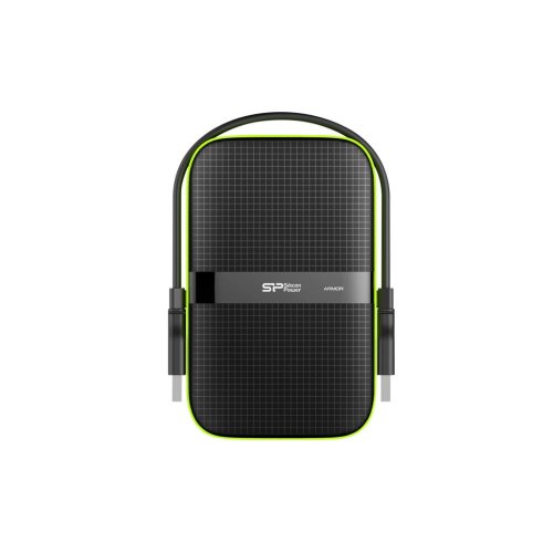 Dysk zewnętrzny Silicon Power Armor A60 5TB 2.5" USB 3.2  5400 obr/min Green-Black