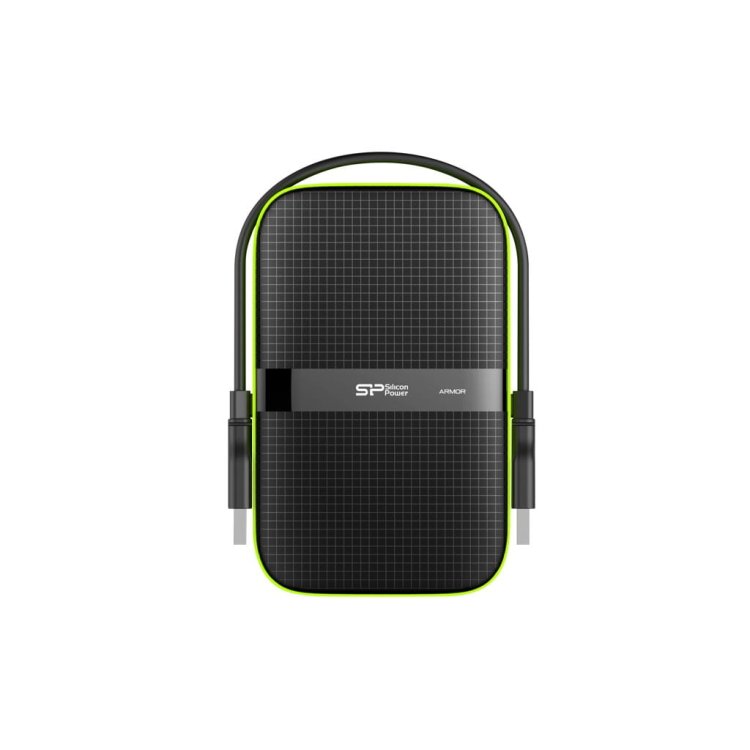 Dysk zewnętrzny Silicon Power Armor A60 5TB 2.5" USB 3.2  5400 obr/min Green-Black