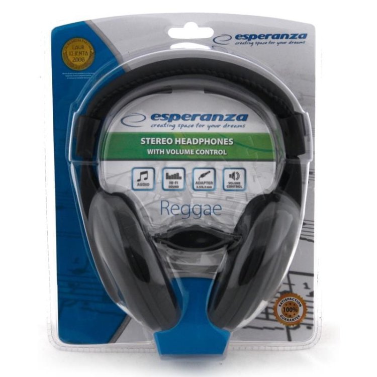 Słuchawki Esperanza Reggae EH120 (kolor czarny