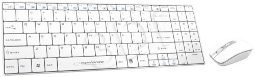 Zestaw klawiatura + mysz Esperanza EK122W (USB 2.0; kolor biały; laserowa)