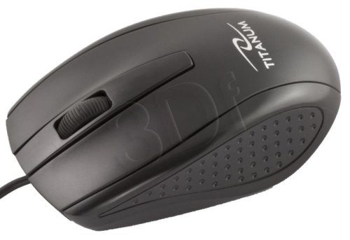 Mysz TITANUM Marlin 3D TM110K (optyczna; 1000 DPI; kolor czarny