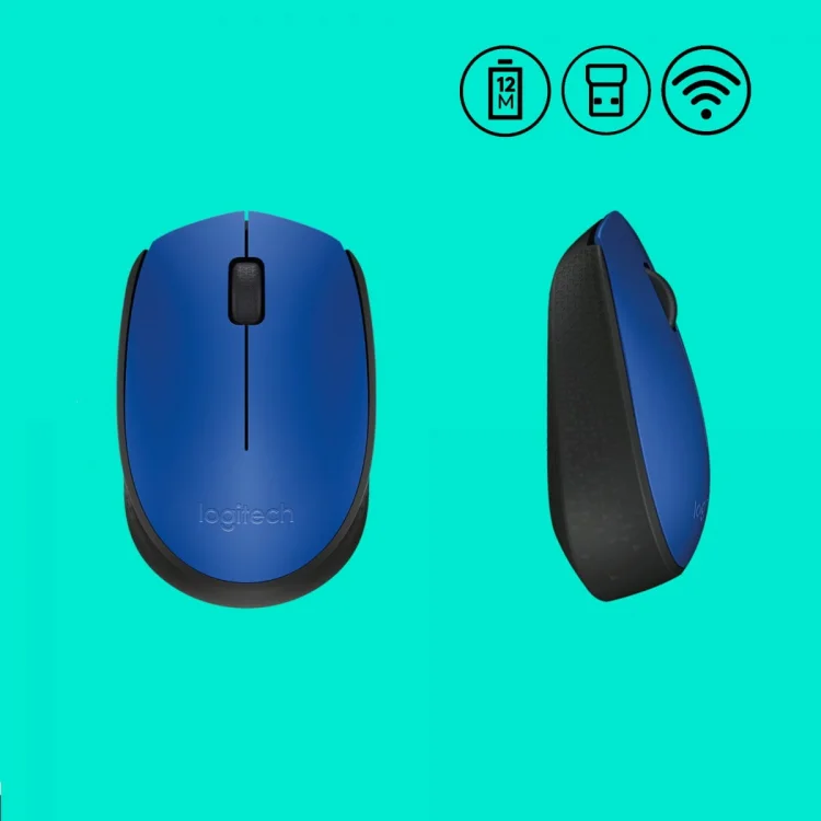 Mysz Logitech 910-004640 (optyczna; 1000 DPI; kolor niebieski