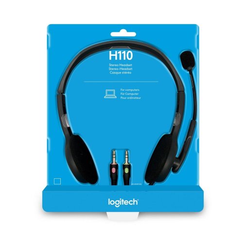 Słuchawki Logitech H110 981-000271 (kolor szary)