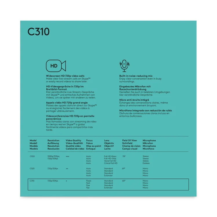 Kamera internetowa Logitech HD C310 960-001065