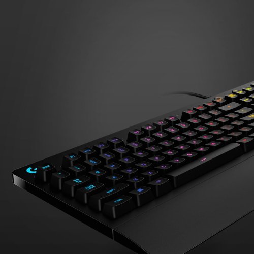 Klawiatura Logitech  920-008093 (mechaniczna; USB 2.0; (US); kolor czarny)