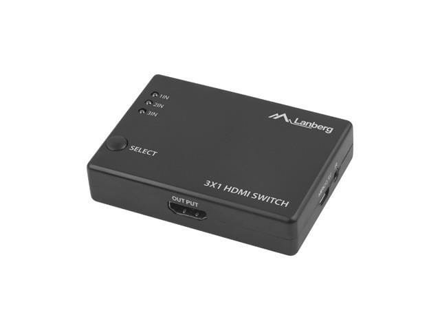LANBERG SWITCH VIDEO 3X HDMI + PORT MICRO USB SWV-HDMI-0003