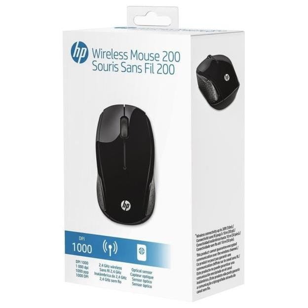 HP 200 Black Wireless Mouse X6W31AA