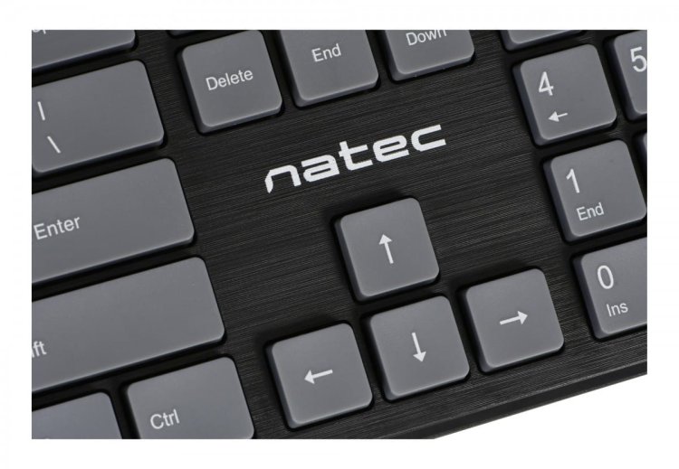 NATEC KLAWIATURA DISCUS 2 US SLIM CZARNA NKL-1829
