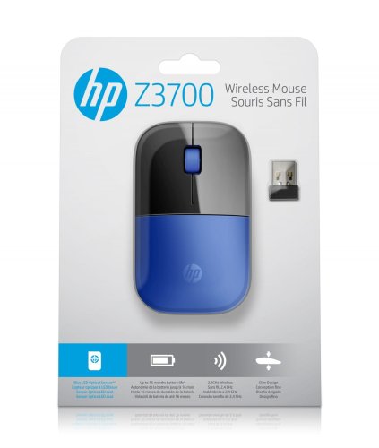 HP Z3700 Wireless Optical Mouse Blue V0L81AA