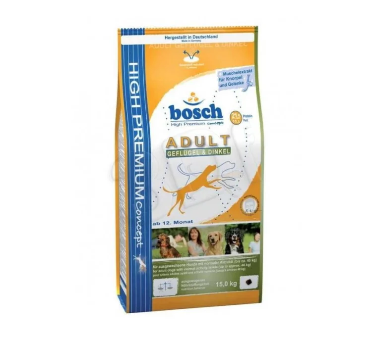 BOSCH Adult Fresh Poultry & Millet - świeży kurczak i orkisz 15kg - sucha karma dla psa