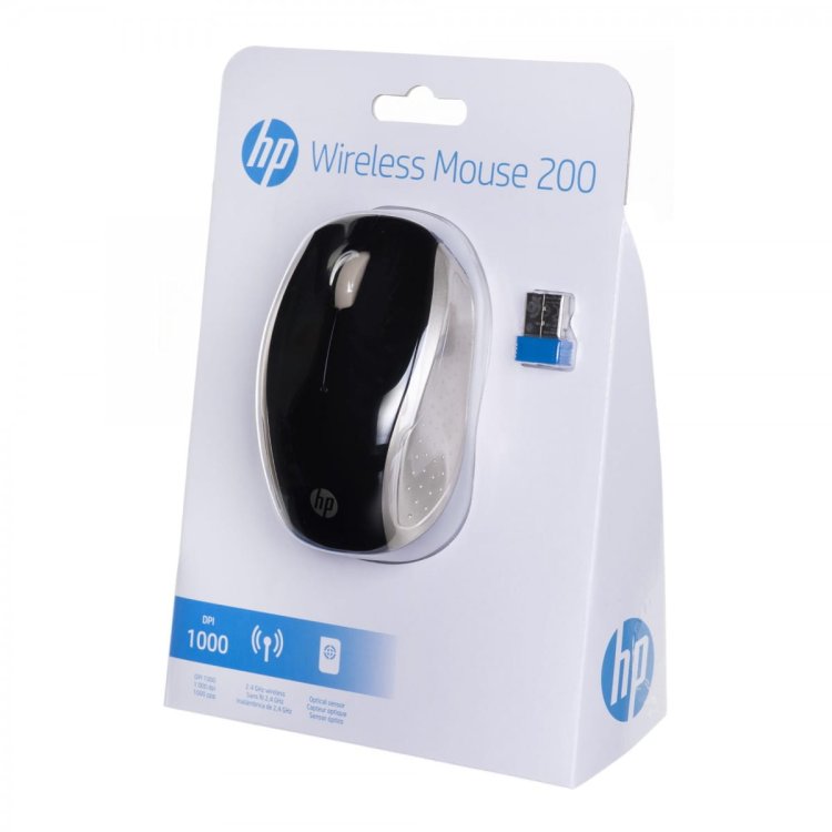 HP Wireless Mouse HP200 czarno-złota 2HU83AA