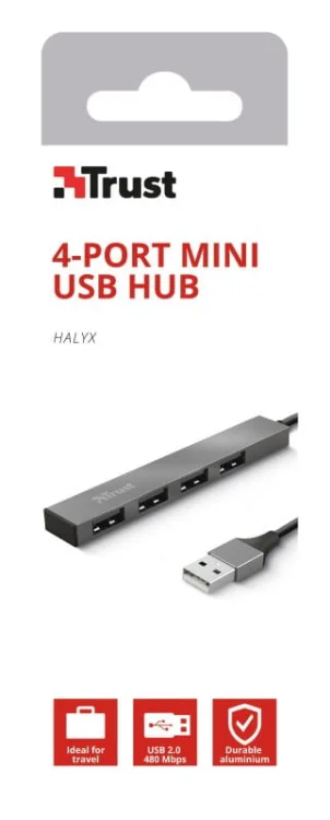 HUB USB Trust Halyx 4-portowy Mini USB (23786)