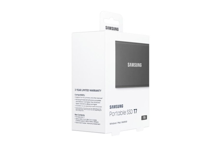 Dysk Samsung SSD T7 Portable 1TB MU-PC1T/WW szary