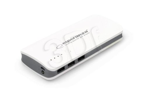 PowerBank Esperanza Radium EMP106WE (8000mAh; microUSB, USB 2.0; kolor biały)