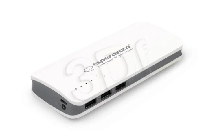 PowerBank Esperanza Radium EMP106WE (8000mAh; microUSB, USB 2.0; kolor biały)