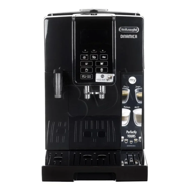 Ekspres ciśnieniowy automatyczny DeLonghi Dinamica ECAM 350.55.B (1450W; kolor czarny)