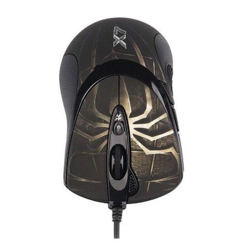Mysz komputerowa A4 TECH Evo XGame Laser Oscar X747 Brown Fire A4TMYS29980 (laserowa; 3600 DPI; kolor brązowy)