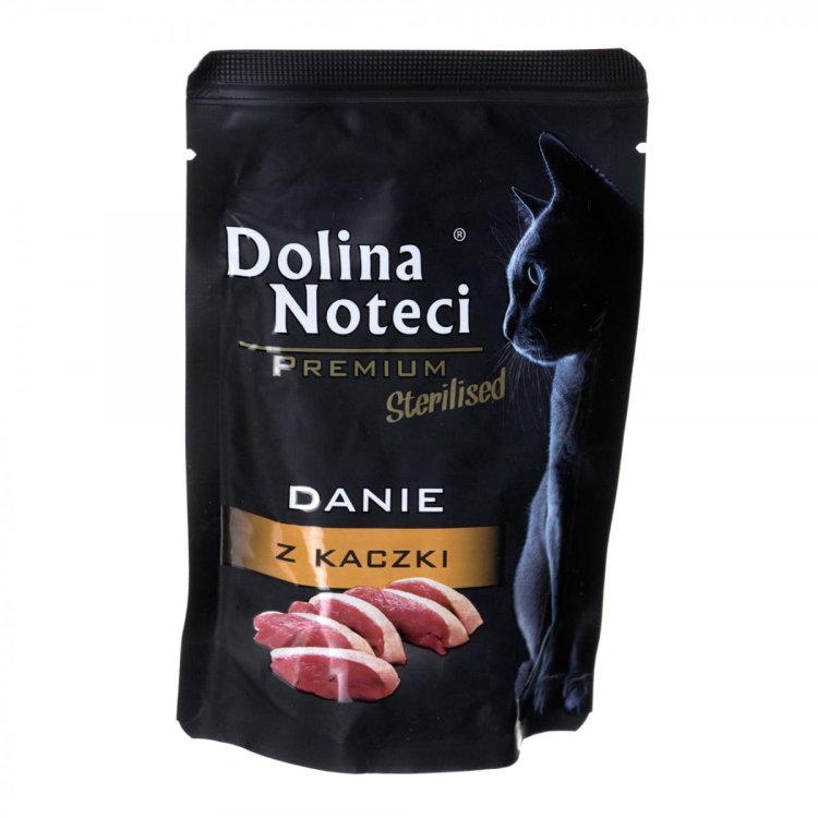 DOLINA NOTECI Premium Sterilised Danie z kaczki - mokra karma dla kotów sterylizowanych - 85g