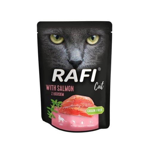 Dolina Noteci Rafi Cat z łososiem dla kota 300g