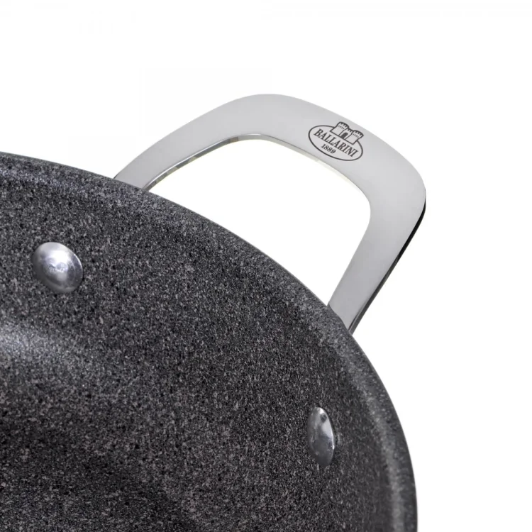 Patelnia BALLARINI Salina Granitium głęboka z 2 uchwytami granitowa 24 cm 75002-811-0
