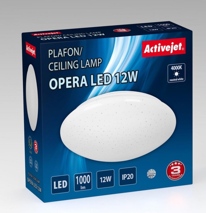 Plafon LED Activejet AJE-OPERA 12W