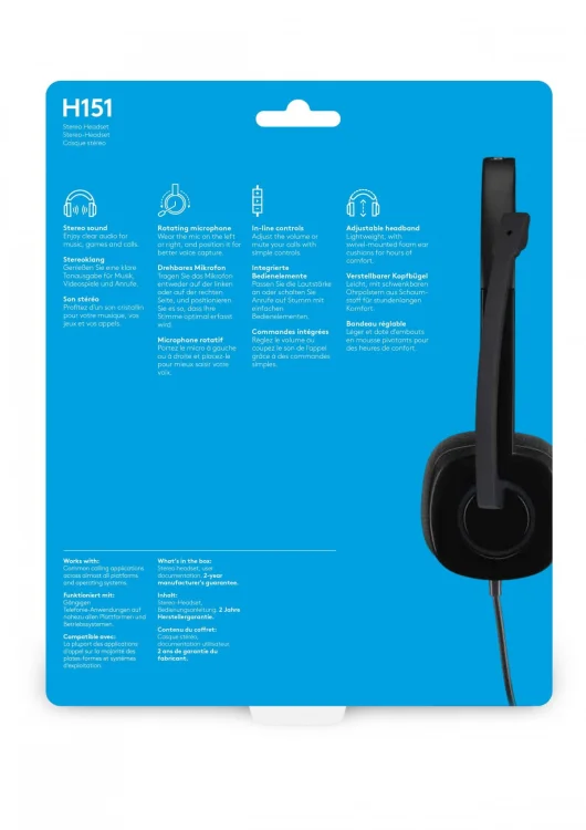 Słuchawki Logitech 981-000589 (kolor czarny)