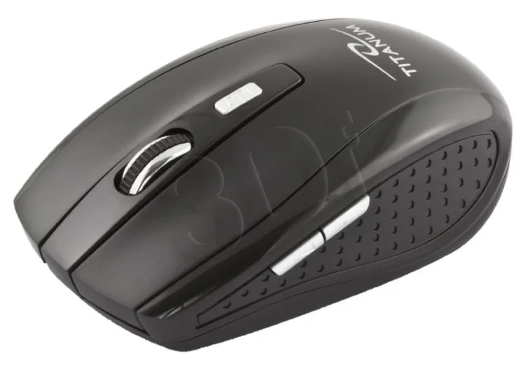 Mysz TITANUM Snapper 6D TM105K (optyczna; 1600 DPI; kolor czarny)