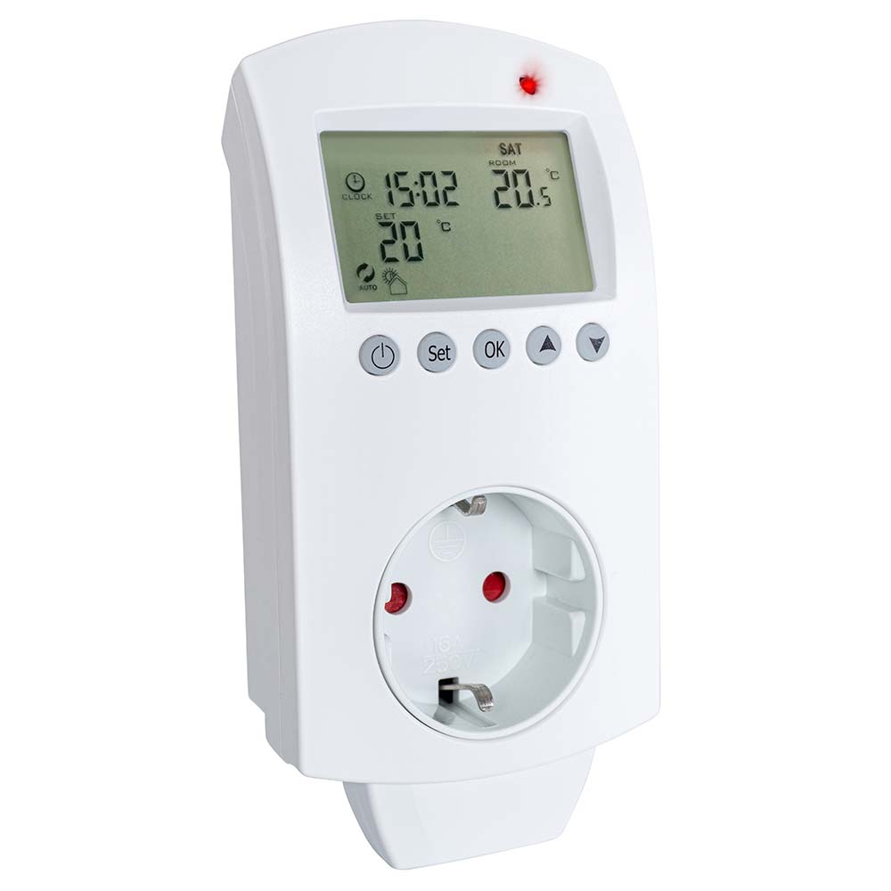 Heidenfeld Steckdosenthermostat HF-DT100, digitales Thermostat