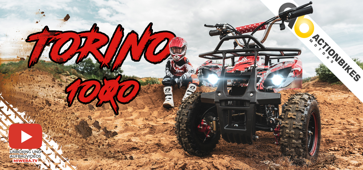 Kinder Elektro Miniquad Torino 1000 Watt Stark Motor