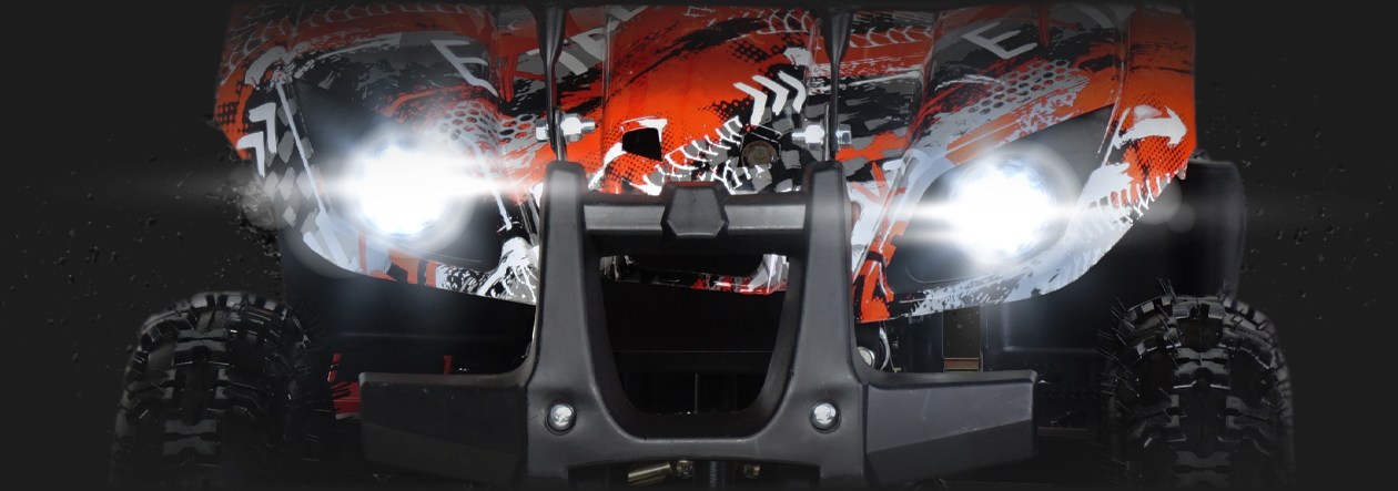 Beleuchtung Licht Scheinwerfer Kinder Elektro Miniquad Torino 1000 Watt